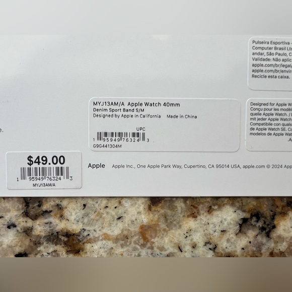 Apple Watch Sport band s/m 40mm - Picture 2 of 2